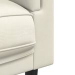 Casa si Gradina - Mobilier - Scaune si fotolii - Fotolii - Fotoliu canapea cu perna, crem, catifea - Infinity.ro