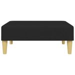 Casa si Gradina - Mobilier - Canapele si coltare - Canapele - Canapea extensibila cu pernuta și taburet 2locuri negru textil, model cu cotieră" - Infinity.ro