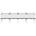 Casa si Gradina - Gradinarit si plante - Plante si ghivece - Ghivece si suporturi - Jardiniera de gradina cu picioare, alb, 160x40x42 cm, PP - Infinity.ro