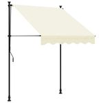 Casa si Gradina - Gradina si terasa - Umbrele si pavilioane - Umbrele - Copertina retractabila, crem, 150x150 cm, tesatura si otel - Infinity.ro