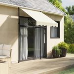 Casa si Gradina - Gradina si terasa - Umbrele si pavilioane - Umbrele - Copertina retractabila, crem, 150x150 cm, tesatura si otel - Infinity.ro