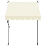 Casa si Gradina - Gradina si terasa - Umbrele si pavilioane - Umbrele - Copertina retractabila, crem, 150x150 cm, tesatura si otel - Infinity.ro