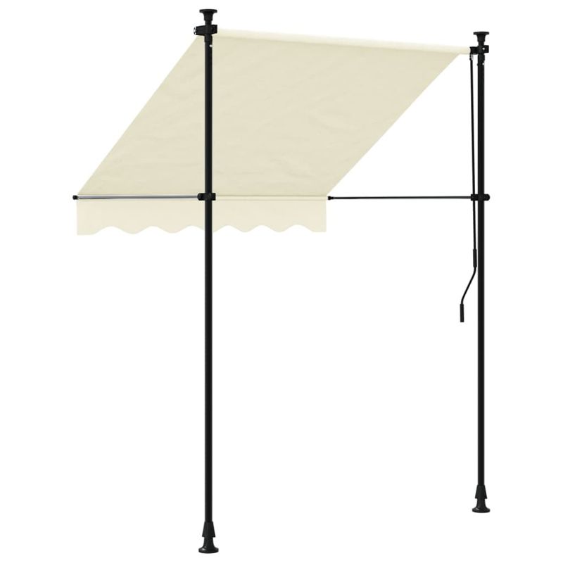 Casa si Gradina - Gradina si terasa - Umbrele si pavilioane - Umbrele - Copertina retractabila, crem, 150x150 cm, tesatura si otel - Infinity.ro