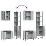 Casa si Gradina - Mobilier - Seturi de mobilier - Seturi baie - Set dulapuri de baie, 3 piese, gri sonoma, lemn prelucrat - Infinity.ro