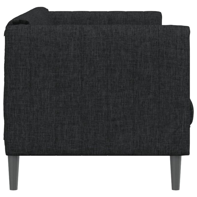 Casa si Gradina - Mobilier - Canapele si coltare - Canapele - Canapea, 2 locuri, negru, material textil, model canapea cu 3 locuri - Infinity.ro