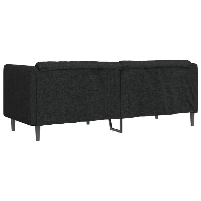 Casa si Gradina - Mobilier - Canapele si coltare - Canapele - Canapea, 2 locuri, negru, material textil, model canapea cu 3 locuri - Infinity.ro