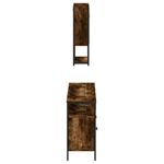 Casa si Gradina - Mobilier - Seturi de mobilier - Seturi baie - Set mobilier de baie, 3 piese, stejar fumuriu, lemn prelucrat - Infinity.ro