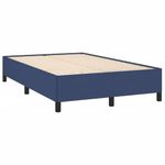 Casa si Gradina - Mobilier - Paturi si accesorii - Paturi - Pat cu arcuri, saltea si LED, albastru, 120x190 cm, textil - Infinity.ro