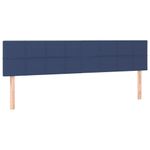 Casa si Gradina - Mobilier - Paturi si accesorii - Paturi - Pat cu arcuri, saltea si LED, albastru, 120x190 cm, textil - Infinity.ro