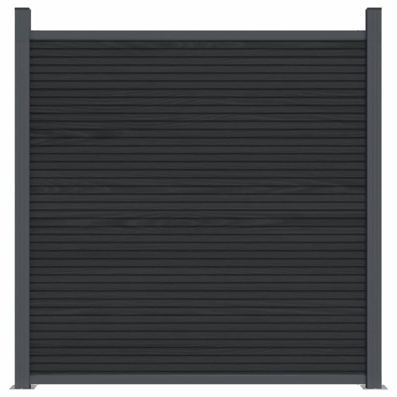 Casa si Gradina - Gradina si terasa - Garduri, panouri si accesorii - Panouri pentru gard, gri, 526x186 cm, WPC - Infinity.ro