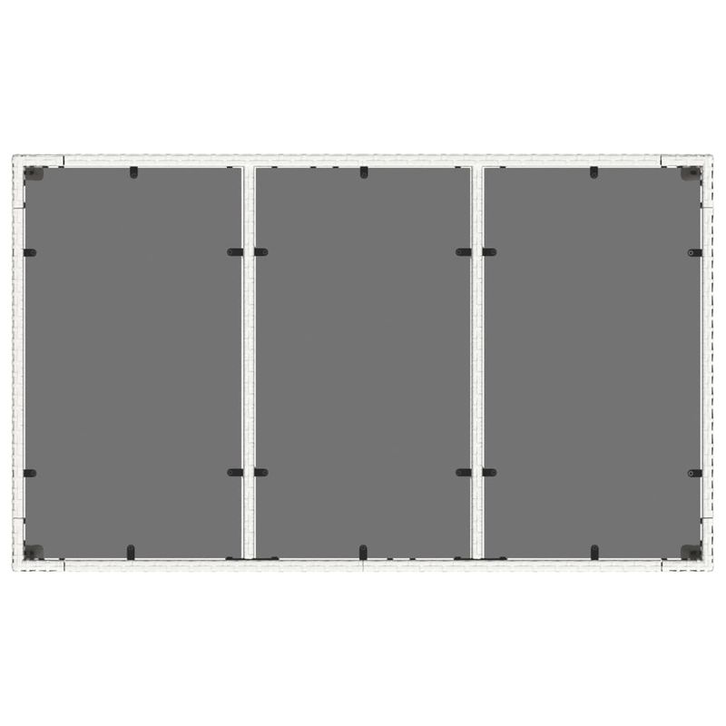 Casa si Gradina - Gradina si terasa - Mobilier exterior - Mese gradina - Masa gradina cu blat din sticla, alb, 150x90x75 cm, poliratan - Infinity.ro