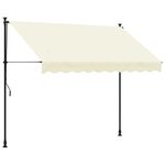 Casa si Gradina - Gradina si terasa - Umbrele si pavilioane - Umbrele - Copertina retractabila, crem, 250x150 cm, tesatura si otel - Infinity.ro