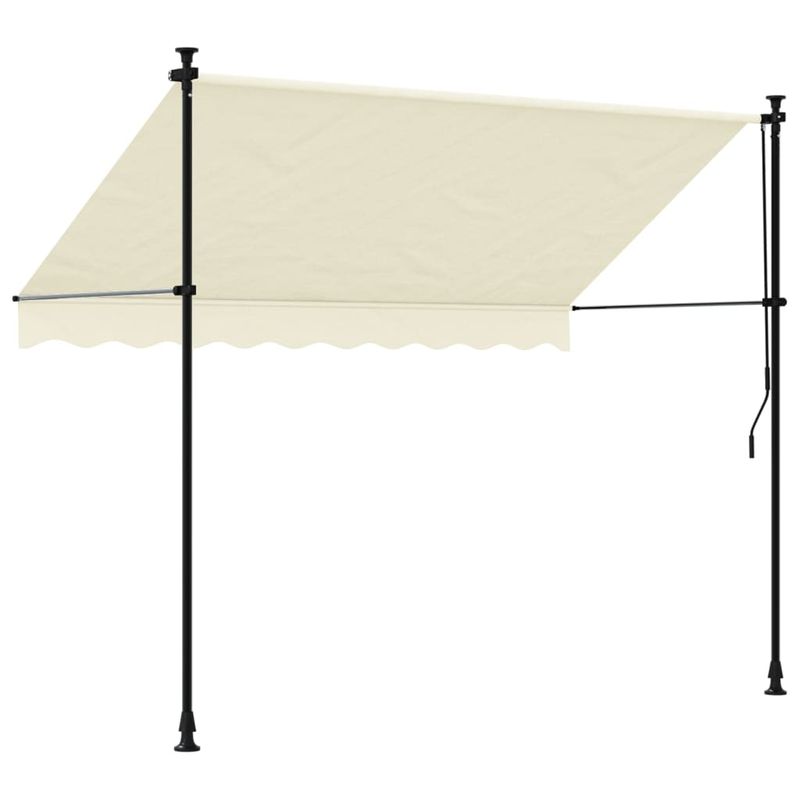 Casa si Gradina - Gradina si terasa - Umbrele si pavilioane - Umbrele - Copertina retractabila, crem, 250x150 cm, tesatura si otel - Infinity.ro