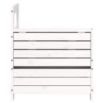 Casa si Gradina - Gradina si terasa - Mobilier exterior - Canapele si fotolii gradina - Canapea cu cotiera de gradina, cu masa laterala, lemn masiv pin, lemn de pin alb - Infinity.ro