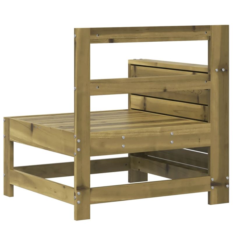 Casa si Gradina - Gradina si terasa - Mobilier exterior - Canapele si fotolii gradina - Canapea cu cotiera de gradina, 69x62x70,5 cm, lemn pin tratat - Infinity.ro