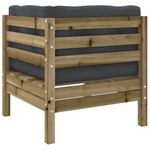 Casa si Gradina - Gradina si terasa - Mobilier exterior - Seturi mobila gradina - Set canapele de gradina cu perne, 6 piese, lemn de pin tratat - Infinity.ro