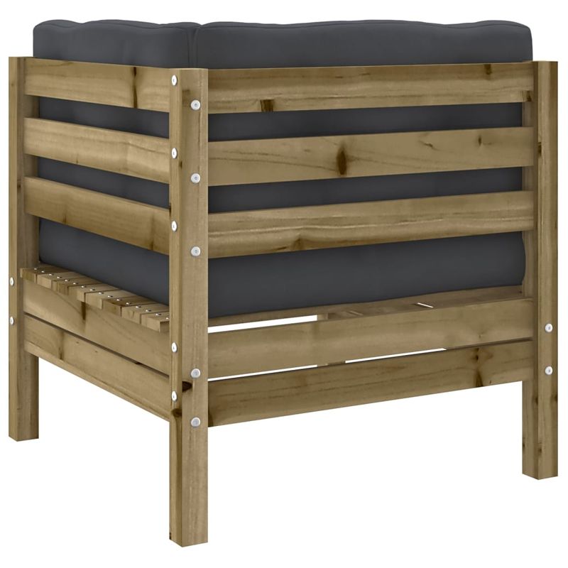 Casa si Gradina - Gradina si terasa - Mobilier exterior - Seturi mobila gradina - Set canapele de gradina cu perne, 6 piese, lemn de pin tratat - Infinity.ro