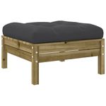 Casa si Gradina - Gradina si terasa - Mobilier exterior - Seturi mobila gradina - Set canapele de gradina cu perne, 6 piese, lemn de pin tratat - Infinity.ro