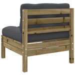 Casa si Gradina - Gradina si terasa - Mobilier exterior - Seturi mobila gradina - Set canapele de gradina cu perne, 6 piese, lemn de pin tratat - Infinity.ro