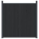 Casa si Gradina - Gradina si terasa - Garduri, panouri si accesorii - Panou pentru gard, gri, 1737x186 cm, WPC - Infinity.ro