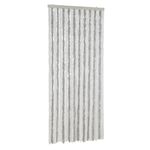 Casa si Gradina - Textile si covoare - Perdele si draperii - Perdele - Perdea pentru insecte, gri deschis si alb, 56x185 cm, chenille - Infinity.ro