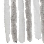 Casa si Gradina - Textile si covoare - Perdele si draperii - Perdele - Perdea pentru insecte, gri deschis si alb, 56x185 cm, chenille - Infinity.ro