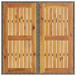 Casa si Gradina - Gradina si terasa - Mobilier exterior - Mese gradina - Masa gradina, blat din lemn acacia gri 80x80x75 cm poliratan - Infinity.ro