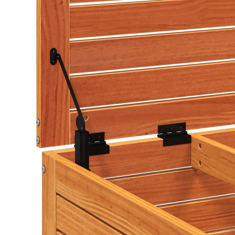 Casa si Gradina - Gradina si terasa - Mobilier exterior - Canapele si fotolii gradina - Taburet de gradina, maro ceruit, 62x63,5x32 cm, lemn masiv pin - Infinity.ro