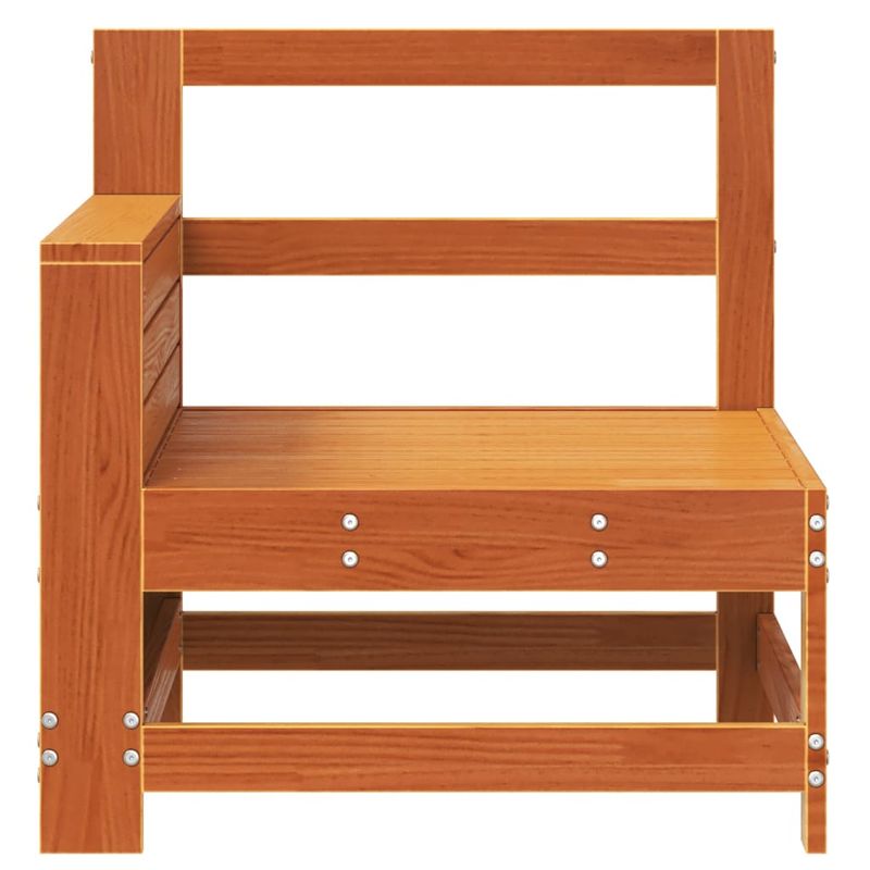 Casa si Gradina - Gradina si terasa - Mobilier exterior - Canapele si fotolii gradina - Canapea cu cotiera de gradina maro 69x62x70,5 cm lemn masiv pin - Infinity.ro