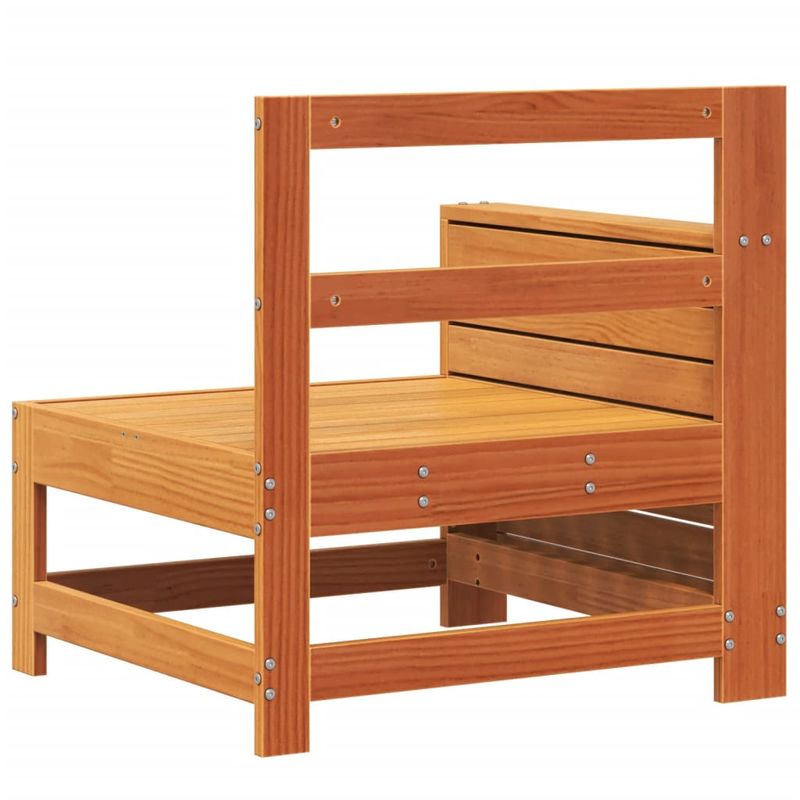 Casa si Gradina - Gradina si terasa - Mobilier exterior - Canapele si fotolii gradina - Canapea cu cotiera de gradina maro 69x62x70,5 cm lemn masiv pin - Infinity.ro