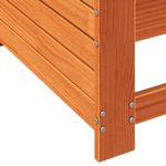 Casa si Gradina - Gradina si terasa - Mobilier exterior - Canapele si fotolii gradina - Canapea cu cotiera de gradina maro 69x62x70,5 cm lemn masiv pin - Infinity.ro