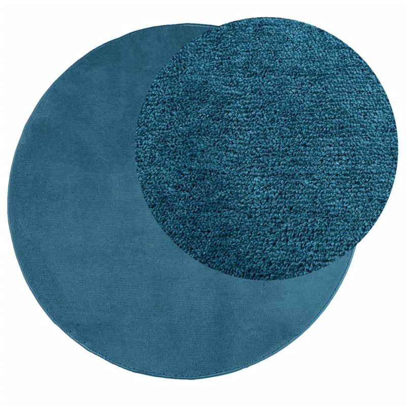 Casa si Gradina - Textile si covoare - Covoare - Covoare casa - Covor „OVIEDO”, fire scurte, turcoaz, Ø 200 cm - Infinity.ro
