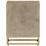 Casa si Gradina - Mobilier - Comode si corpuri - Noptiere - Noptiera, neagra, 40x30x50 cm, lemn masiv de mango si fier - Infinity.ro