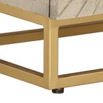 Casa si Gradina - Mobilier - Comode si corpuri - Noptiere - Noptiera, neagra, 40x30x50 cm, lemn masiv de mango si fier - Infinity.ro