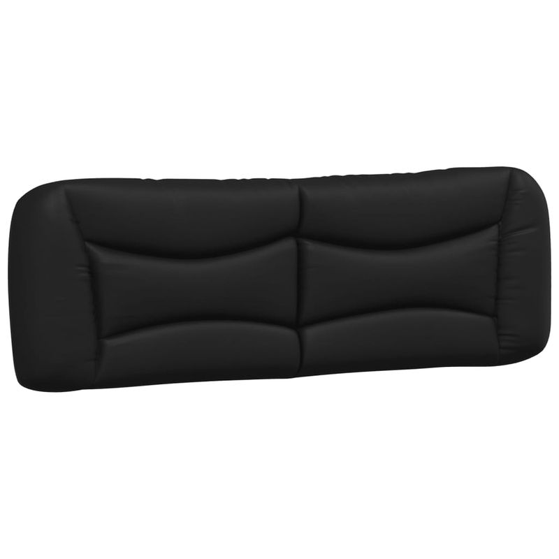 Casa si Gradina - Mobilier - Paturi si accesorii - Paturi - Cadru de pat cu LED, negru si alb, 160x200 cm, piele ecologica - Infinity.ro