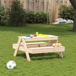 Casa si Gradina/Gradina si terasa/Mobilier exterior/Mese gradina - Masa de picnic pentru copii, 88x97x52 cm, lemn masiv de pin - Infinity.ro