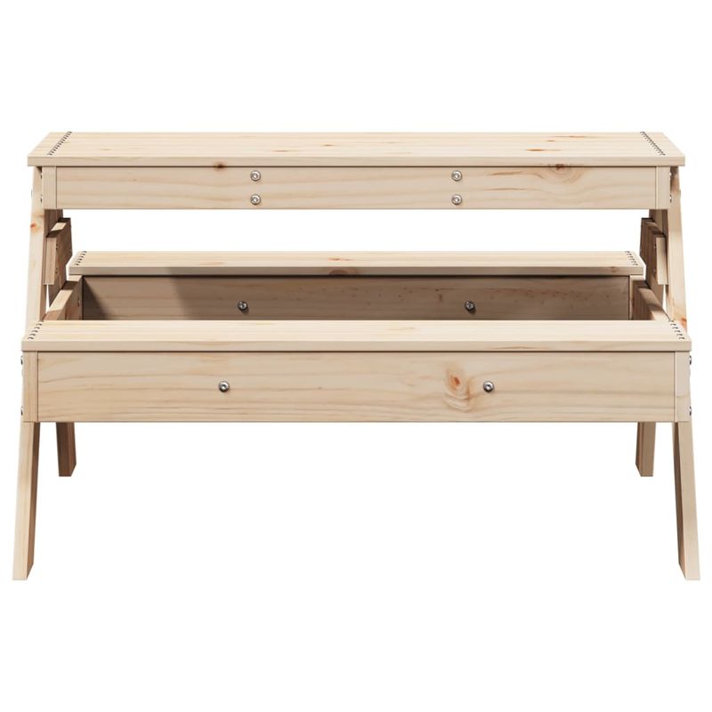 Casa si Gradina/Gradina si terasa/Mobilier exterior/Mese gradina - Masa de picnic pentru copii, 88x97x52 cm, lemn masiv de pin - Infinity.ro