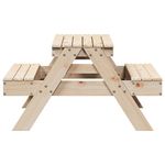 Casa si Gradina/Gradina si terasa/Mobilier exterior/Mese gradina - Masa de picnic pentru copii, 88x97x52 cm, lemn masiv de pin - Infinity.ro