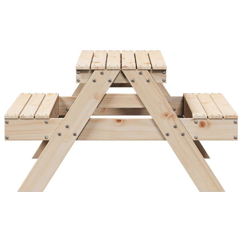 Casa si Gradina/Gradina si terasa/Mobilier exterior/Mese gradina - Masa de picnic pentru copii, 88x97x52 cm, lemn masiv de pin - Infinity.ro