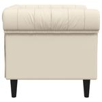 Casa si Gradina - Mobilier - Scaune si fotolii - Fotolii - Fotoliu Chesterfield, crem, material textil - Infinity.ro