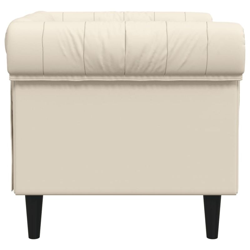 Casa si Gradina - Mobilier - Scaune si fotolii - Fotolii - Fotoliu Chesterfield, crem, material textil - Infinity.ro