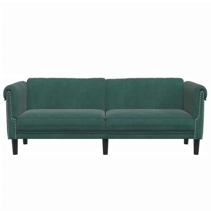 Casa si Gradina - Mobilier - Canapele si coltare - Canapele - Canapea cu 3 locuri, verde inchis, catifea - Infinity.ro