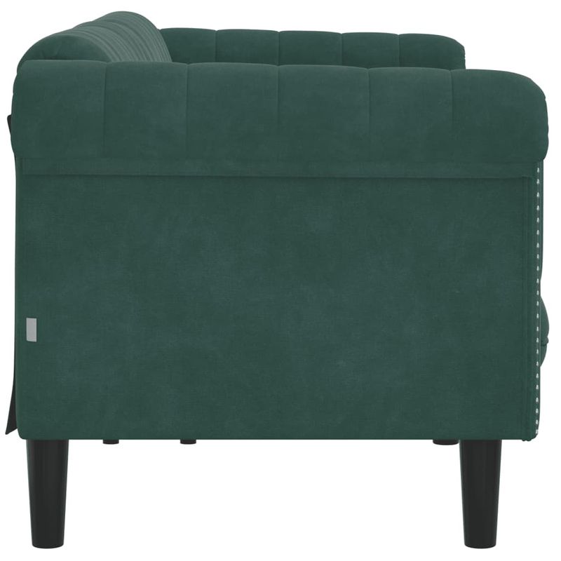 Casa si Gradina - Mobilier - Canapele si coltare - Canapele - Canapea cu 3 locuri, verde inchis, catifea - Infinity.ro