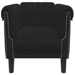 Casa si Gradina - Mobilier - Scaune si fotolii - Fotolii - Fotoliu canapea, negru, catifea - Infinity.ro