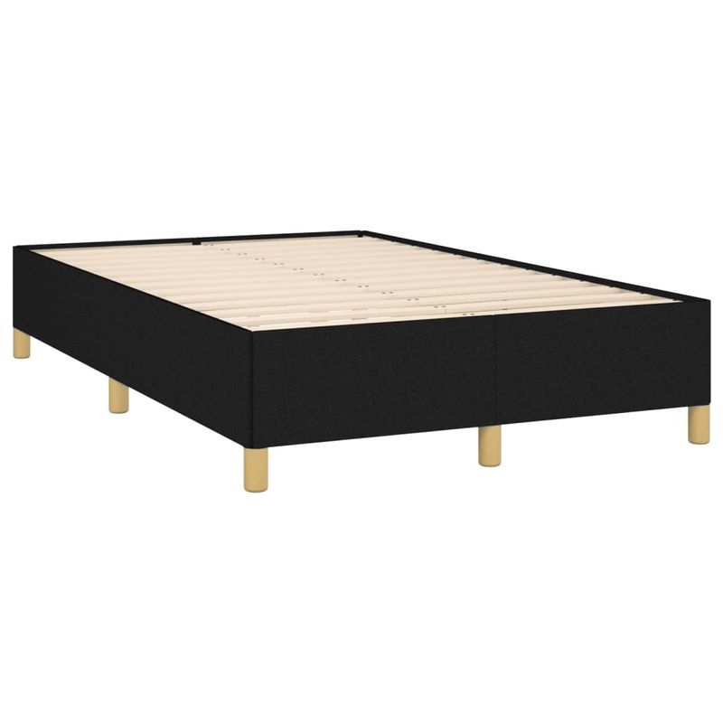 Casa si Gradina - Mobilier - Paturi si accesorii - Paturi - Pat cu arcuri, saltea si LED, negru, 120x190 cm, textil - Infinity.ro