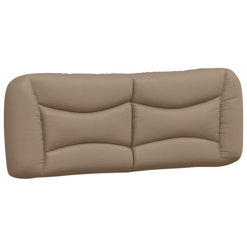 Casa si Gradina - Mobilier - Paturi si accesorii - Paturi - Cadru de pat lumini LED, cappuccino, 140x190 cm piele ecologica - Infinity.ro