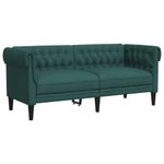 Casa si Gradina - Mobilier - Canapele si coltare - Canapele - Canapea Chesterfield cu 2 locuri, verde inchis, material textil - Infinity.ro