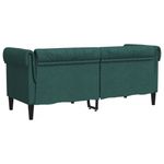 Casa si Gradina - Mobilier - Canapele si coltare - Canapele - Canapea Chesterfield cu 2 locuri, verde inchis, material textil - Infinity.ro