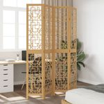 Casa si Gradina - Decoratiuni - Pereti despartitori si paravane - Paravan de camera cu 4 panouri, maro, lemn masiv paulownia - Infinity.ro