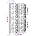 Casa si Gradina - Decoratiuni - Pereti despartitori si paravane - Paravan de camera cu 4 panouri, maro, lemn masiv paulownia - Infinity.ro
